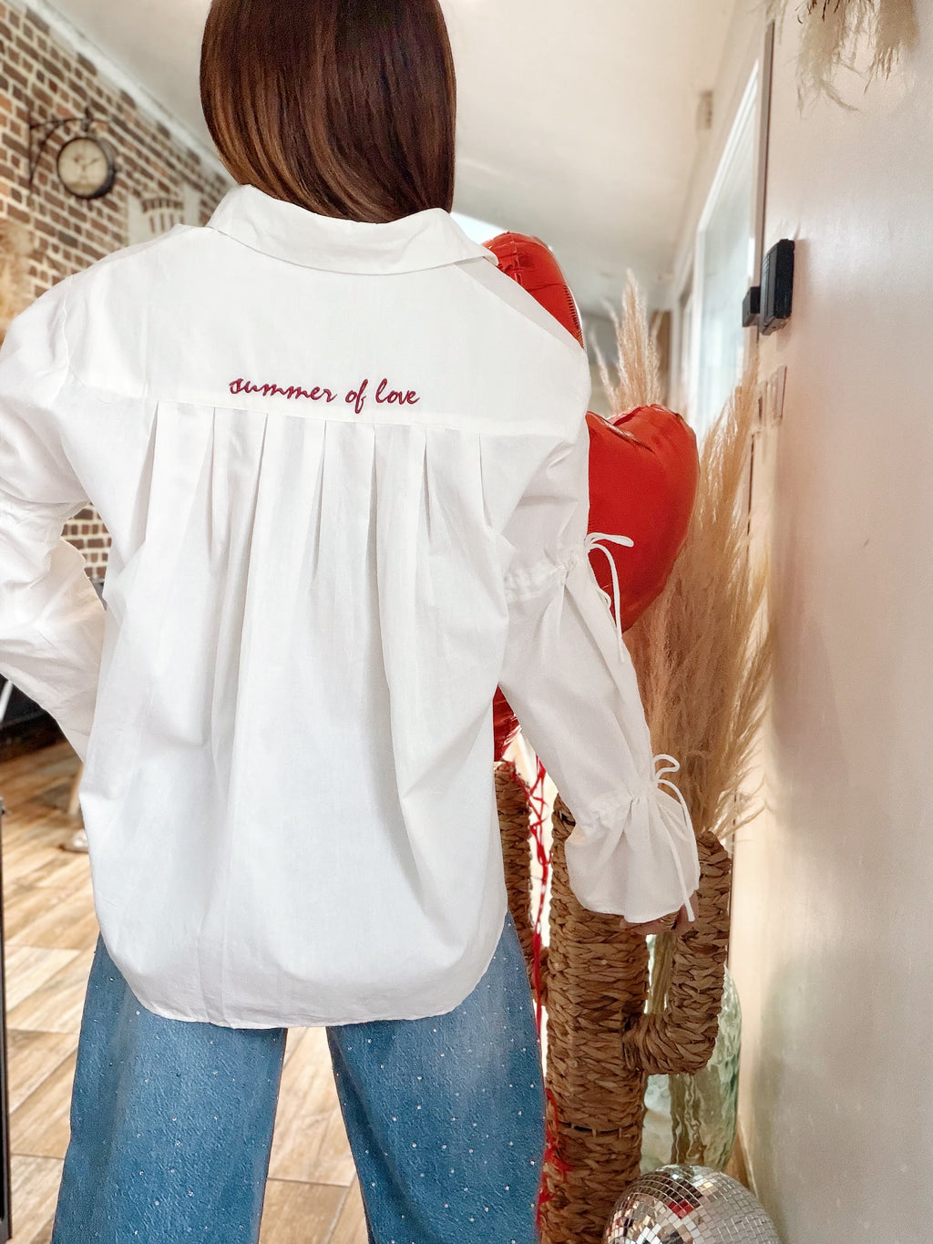 Chemisier blanc summer of love