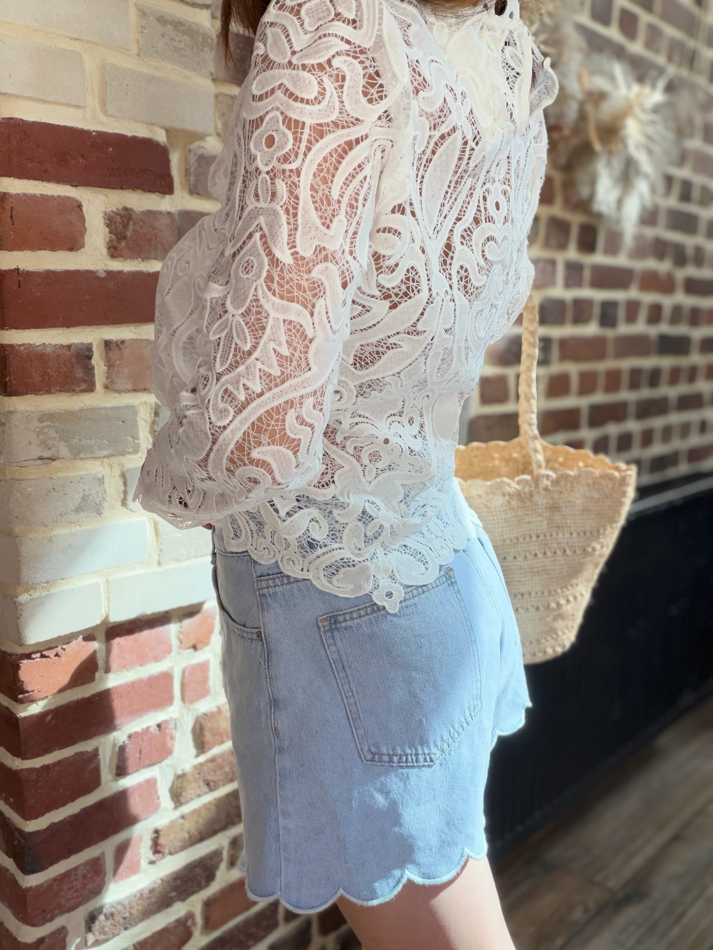 Blouse dentelle