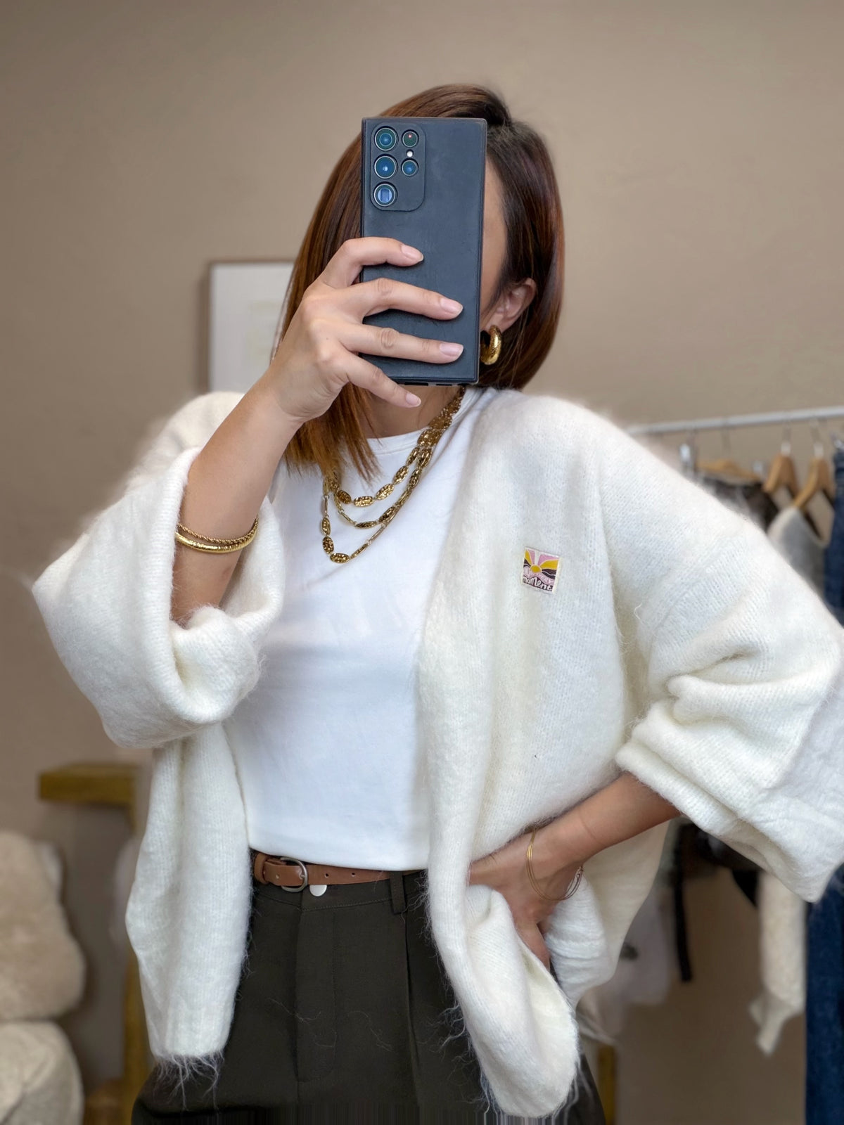 Gilet écru
