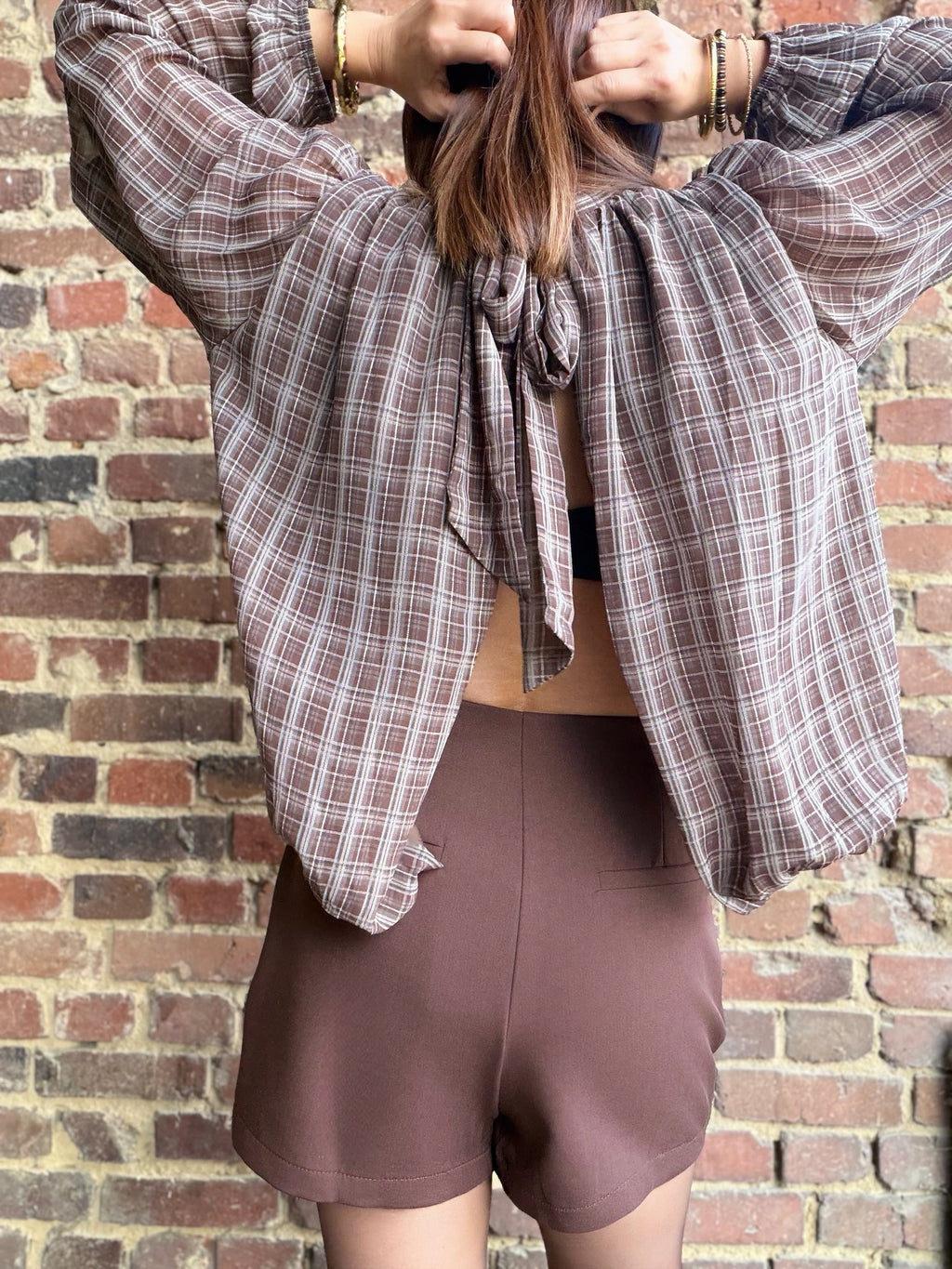 Jupe short choco