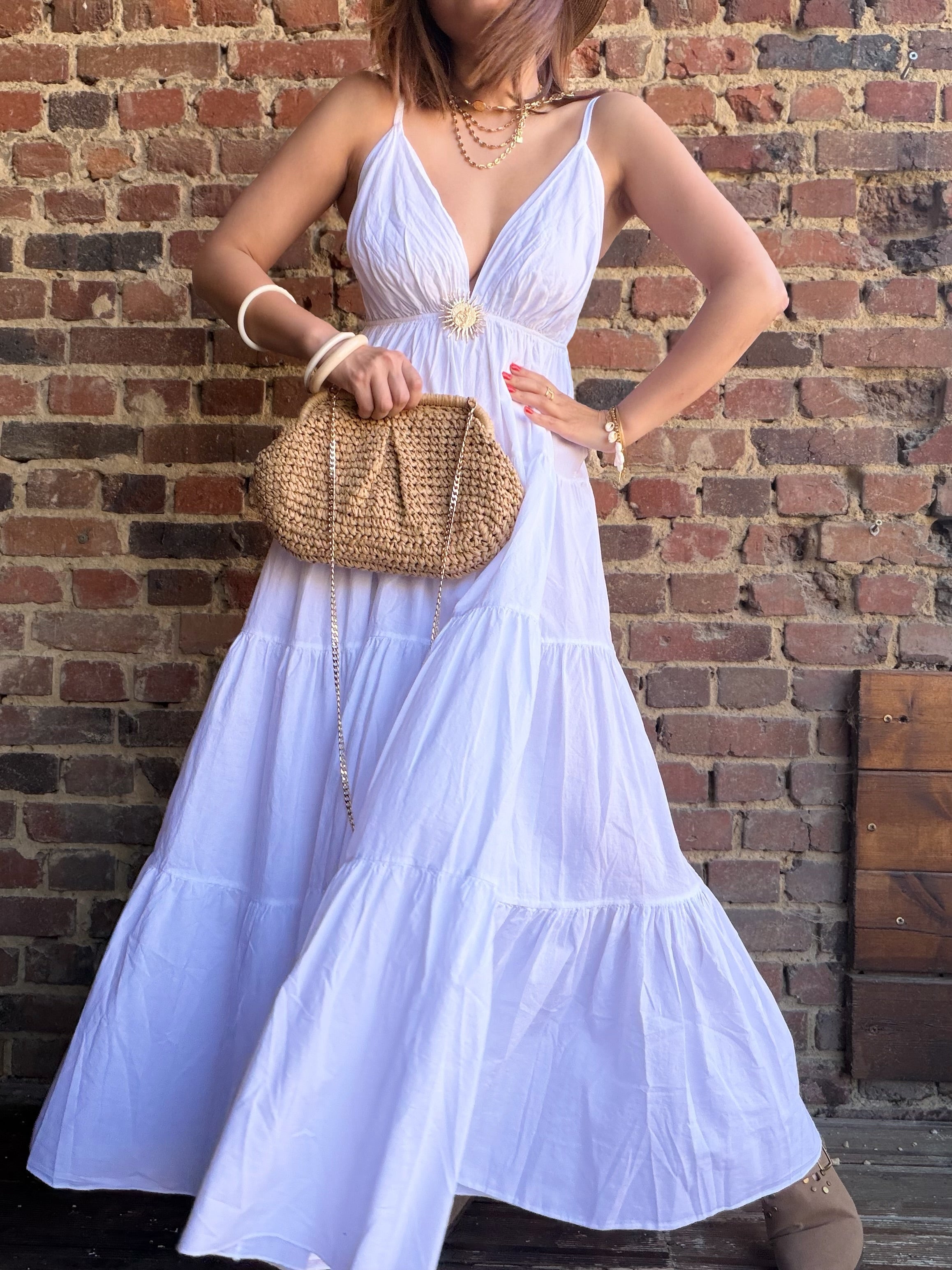 Robe soleil blabche