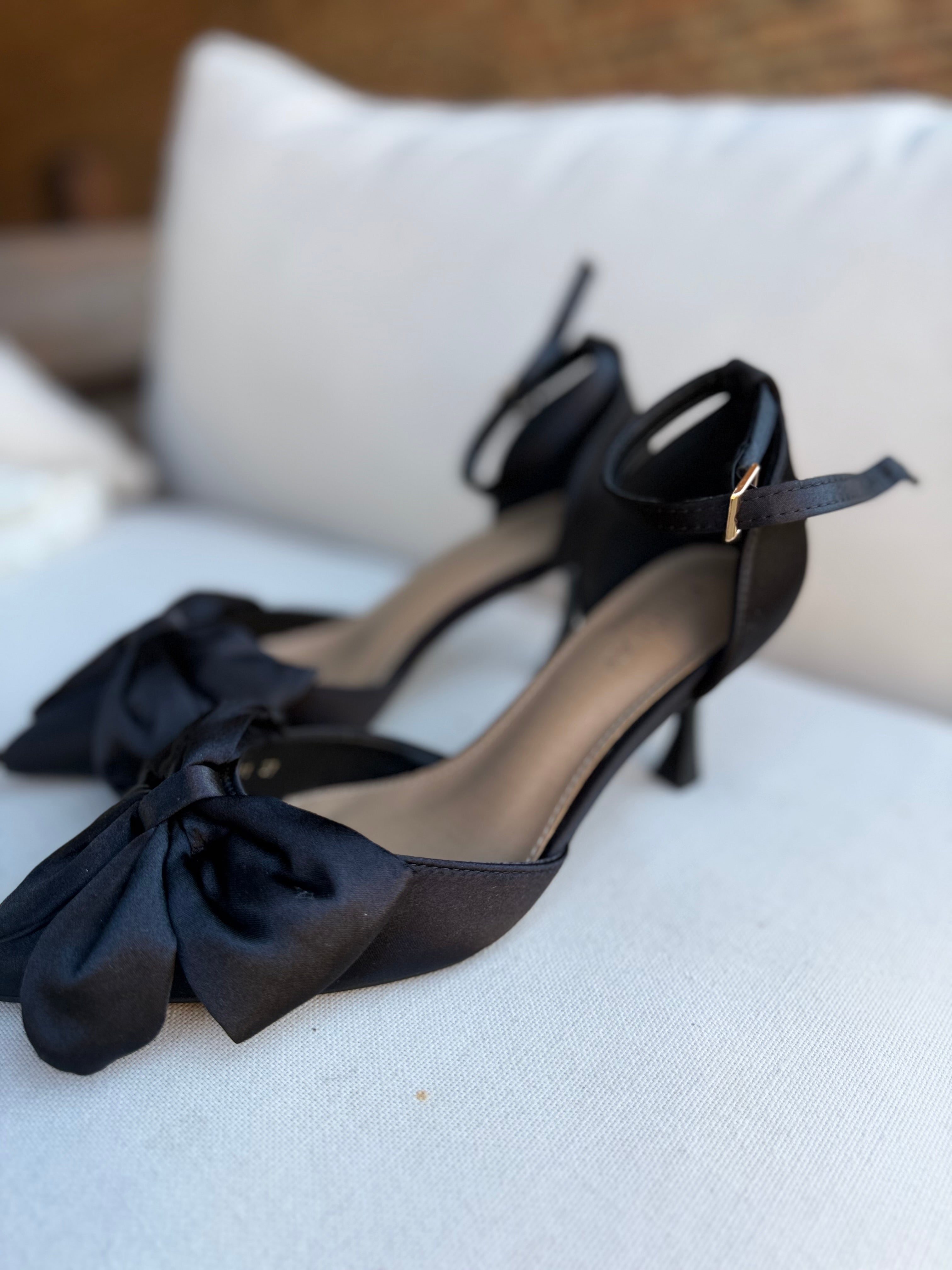 Sandales à talons noires