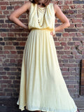 Robe jaune bohème