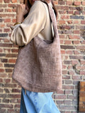 Sac cuir taupe