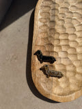 Broche teckel artisanale