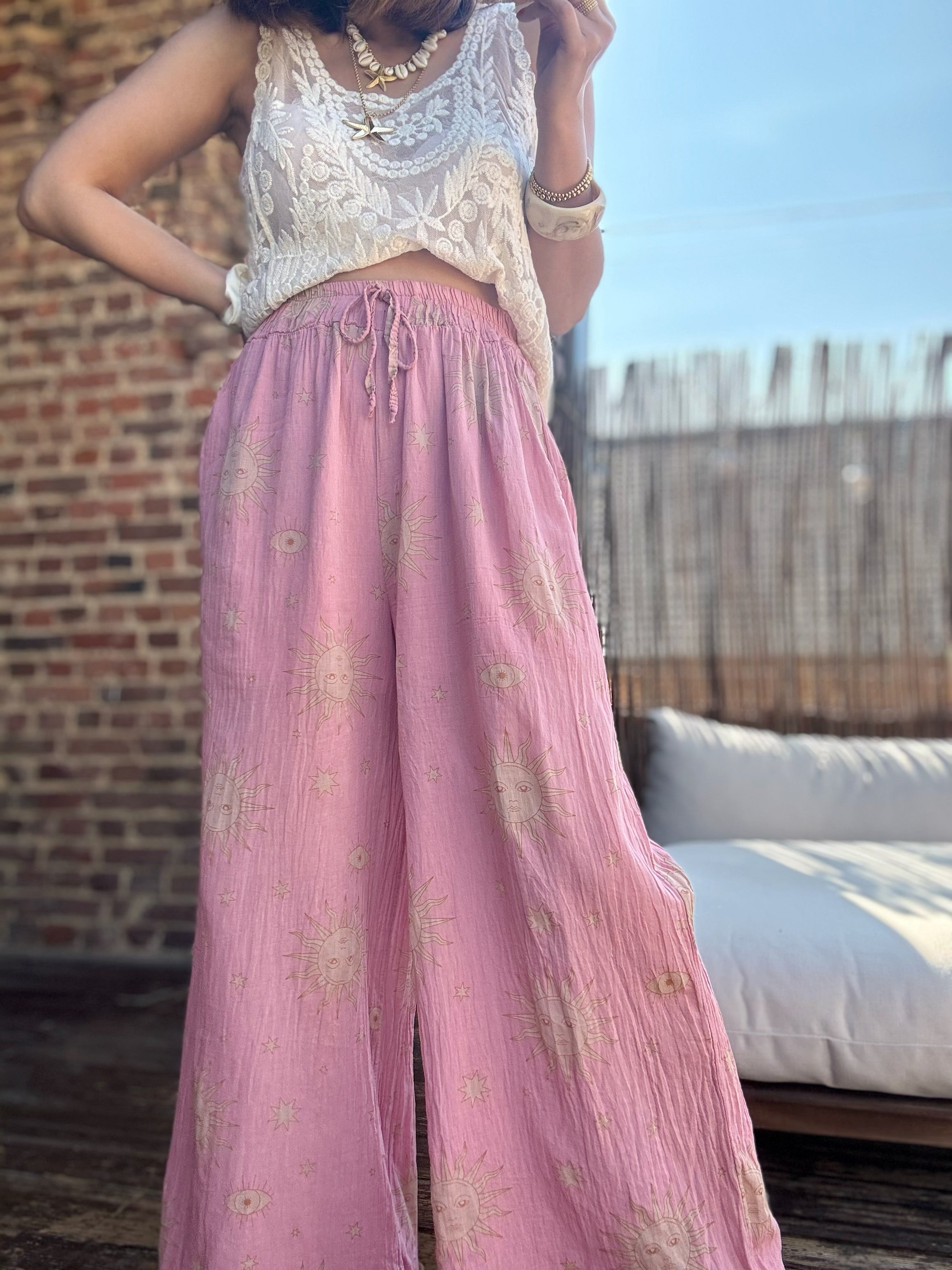 Pantalon fluide soleil
