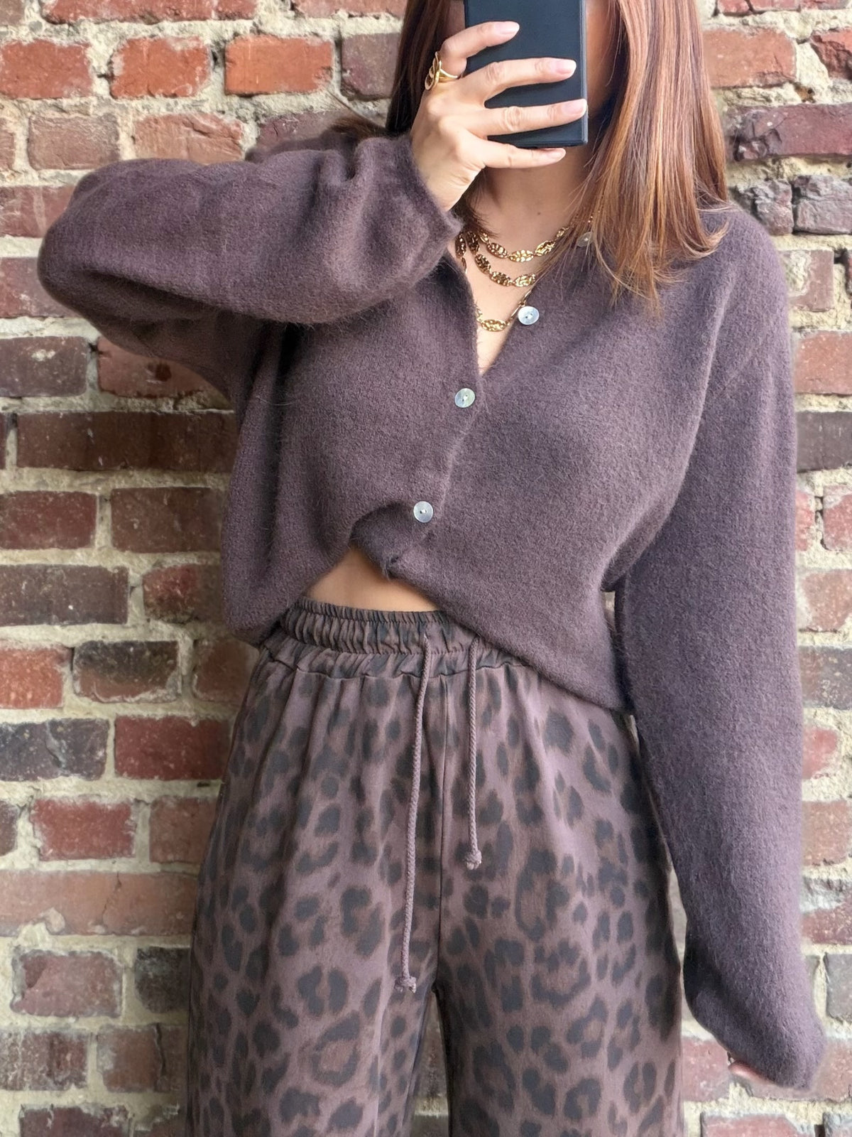 Gilet choco  en maille