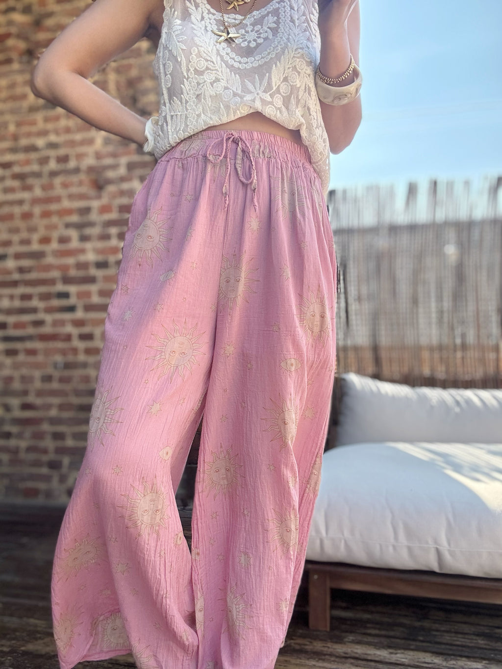 Pantalon fluide soleil