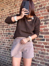 Charger l&#39;image dans la galerie, Jupe short taupe
