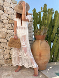 Robe blanche dentelle