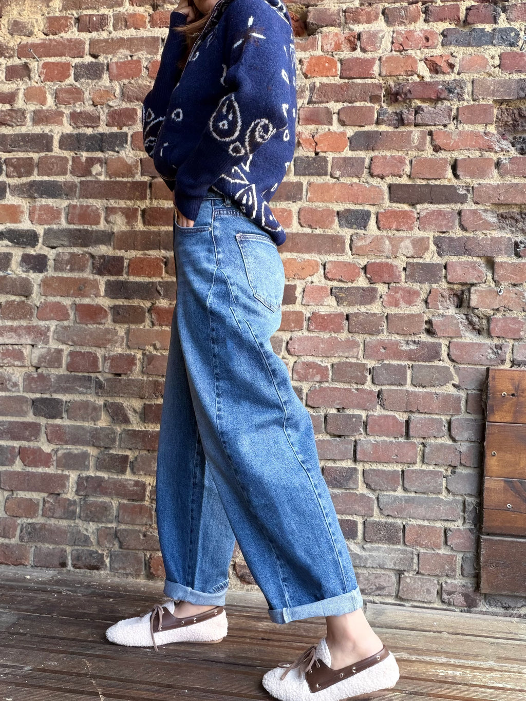 Jean bleu ballon fit