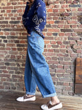 Jean bleu ballon fit