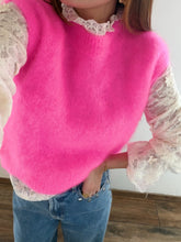 Charger l'image dans la galerie, Pull sans manches rose fluo
