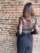 Charger l&#39;image dans la galerie, Blouse noire transparente
