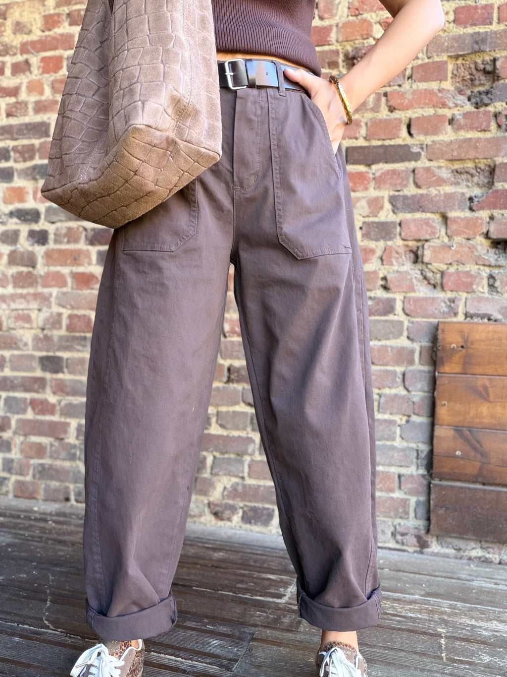 Pantalon ballon choco