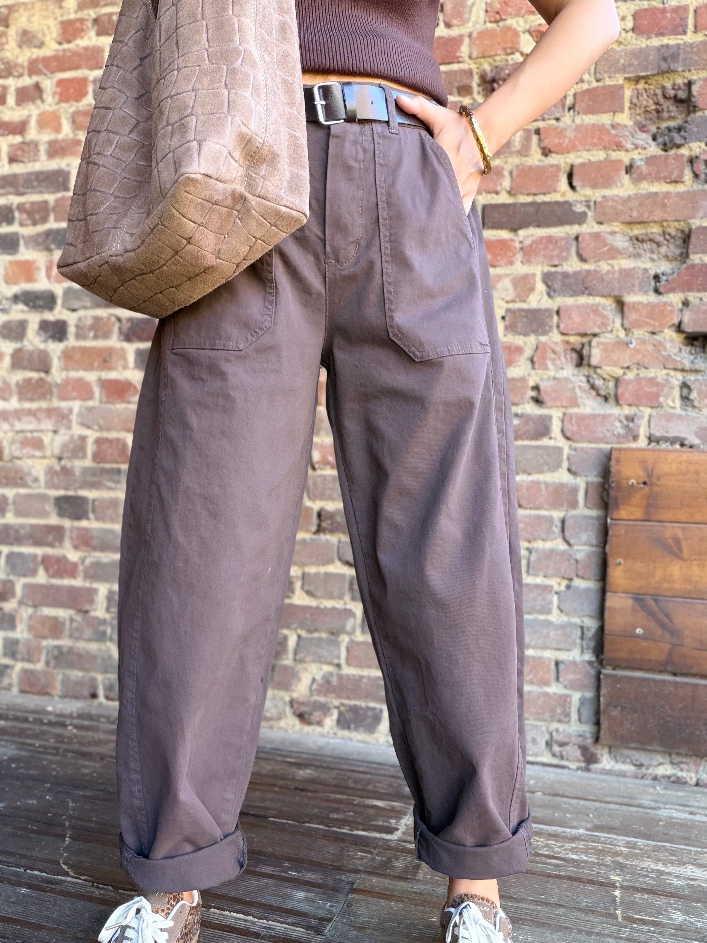 Pantalon ballon choco