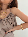 Top satiné bronze