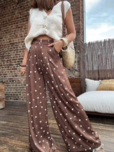 Charger l&#39;image dans la galerie, Pantalon choco à pois
