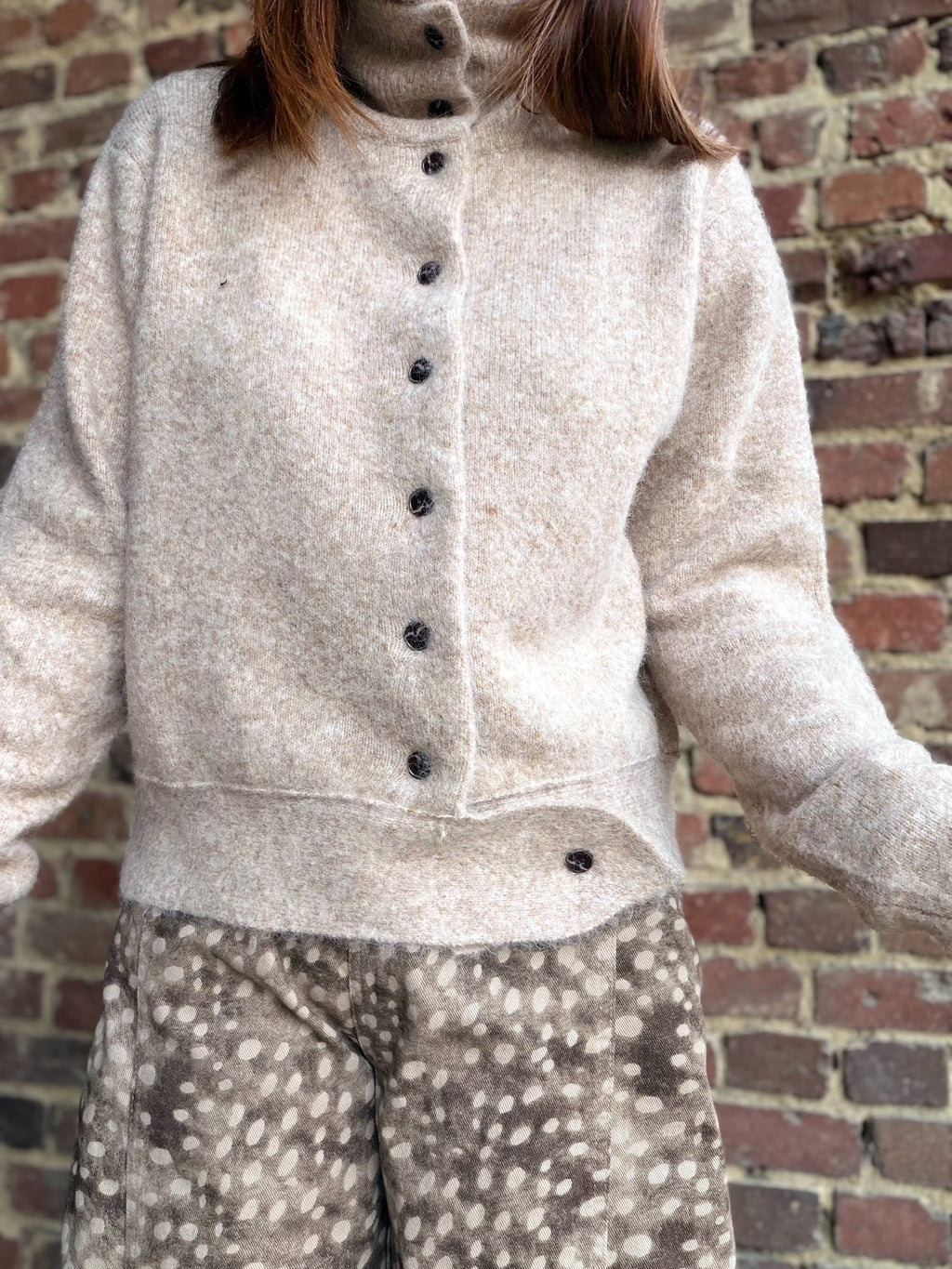 Gilet beige  col haut2010