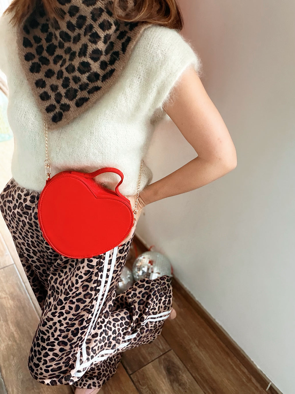 Jogging léopard bandes blanches