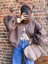 Charger l&#39;image dans la galerie, Veste  Heart choco molletonné
