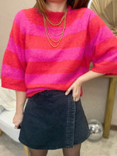 Charger l'image dans la galerie, Pull rayé manches trois quarts
