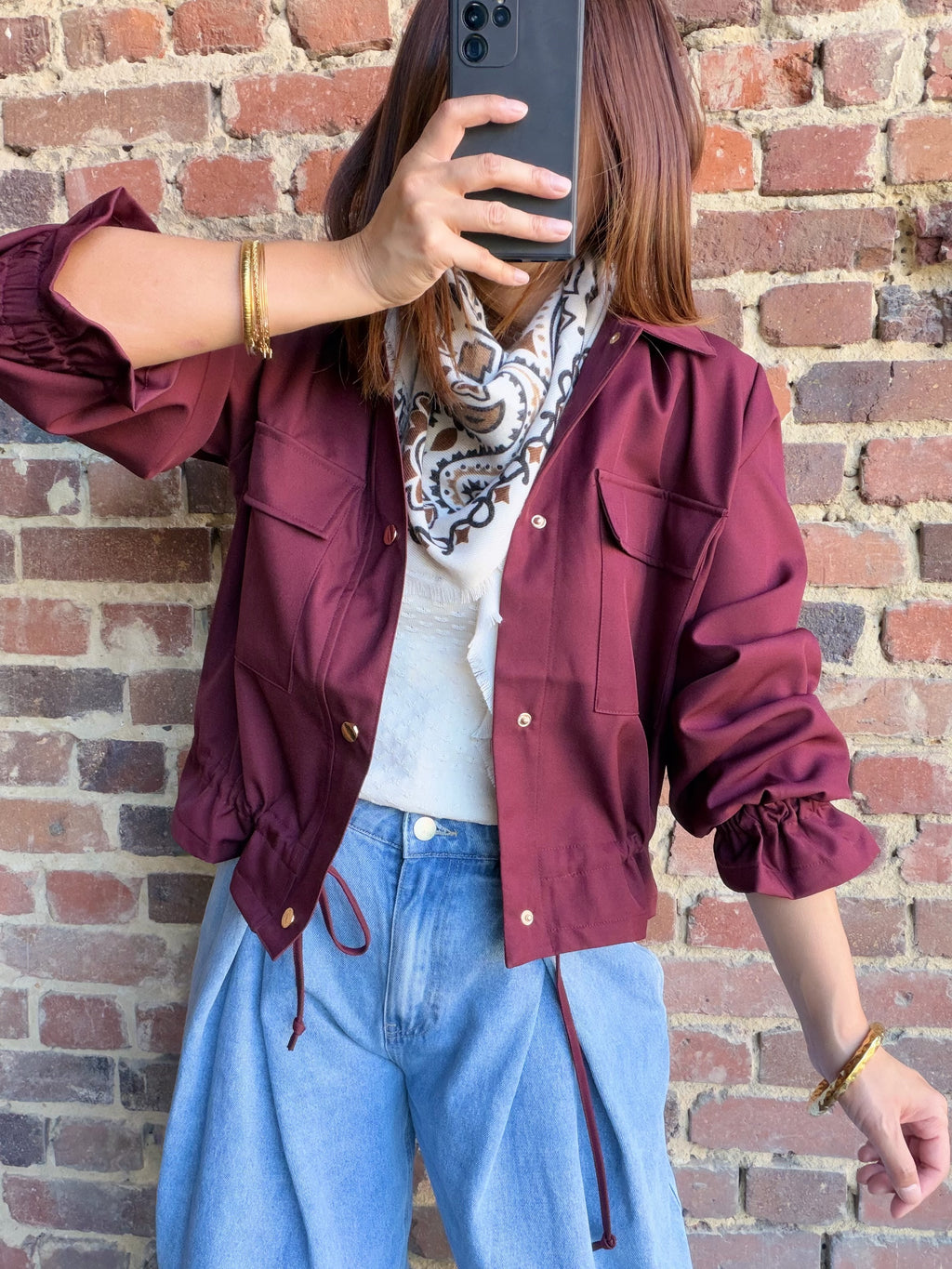 Veste bordeaux