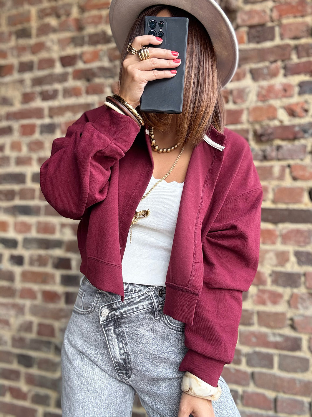 Veste bordeaux