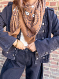 Écharpe Bandana camel
