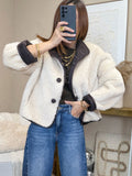 Manteau en fausse fourrure réversible