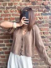 Charger l&#39;image dans la galerie, Gilet camel col V
