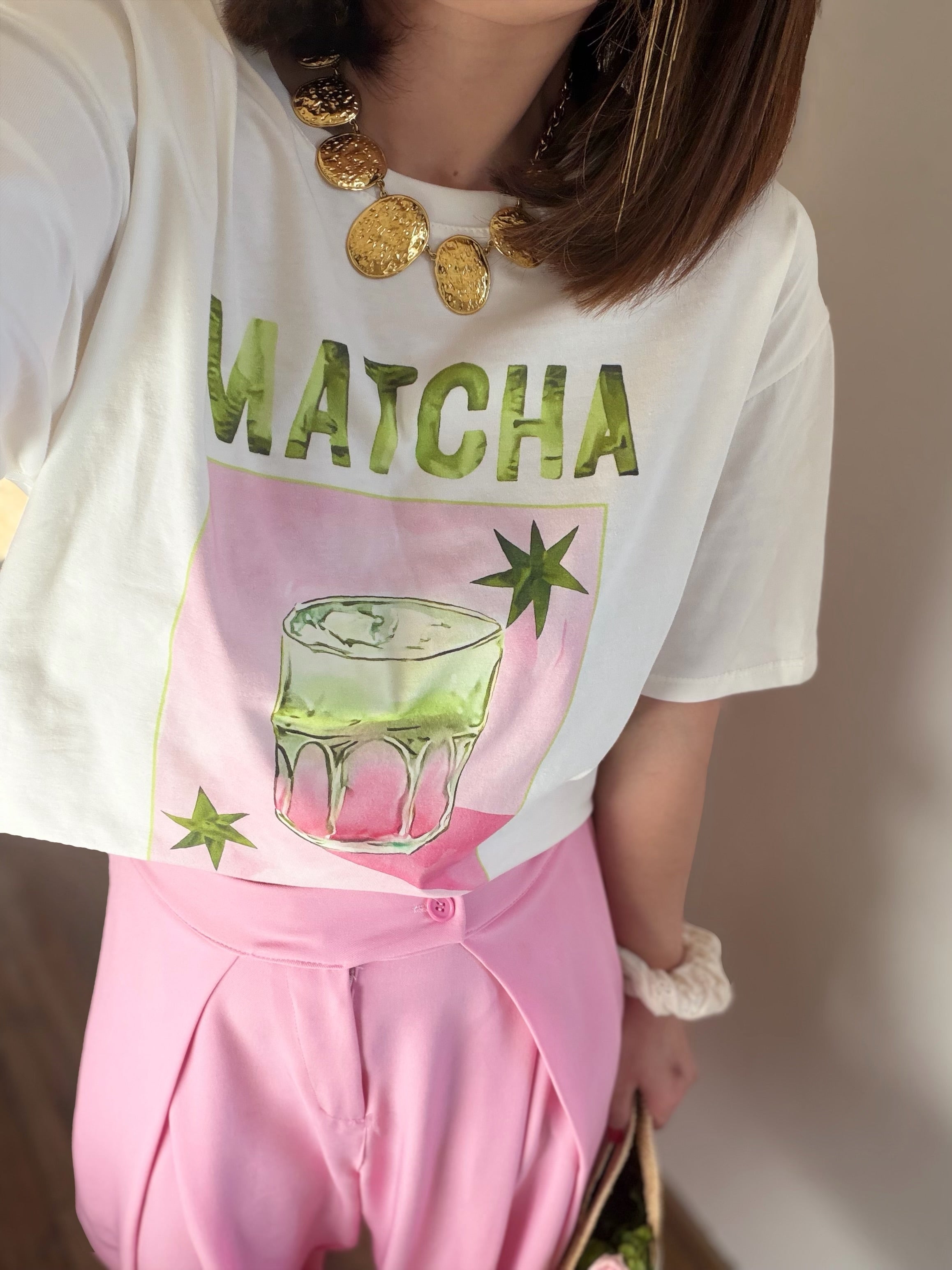 T shirt matcha