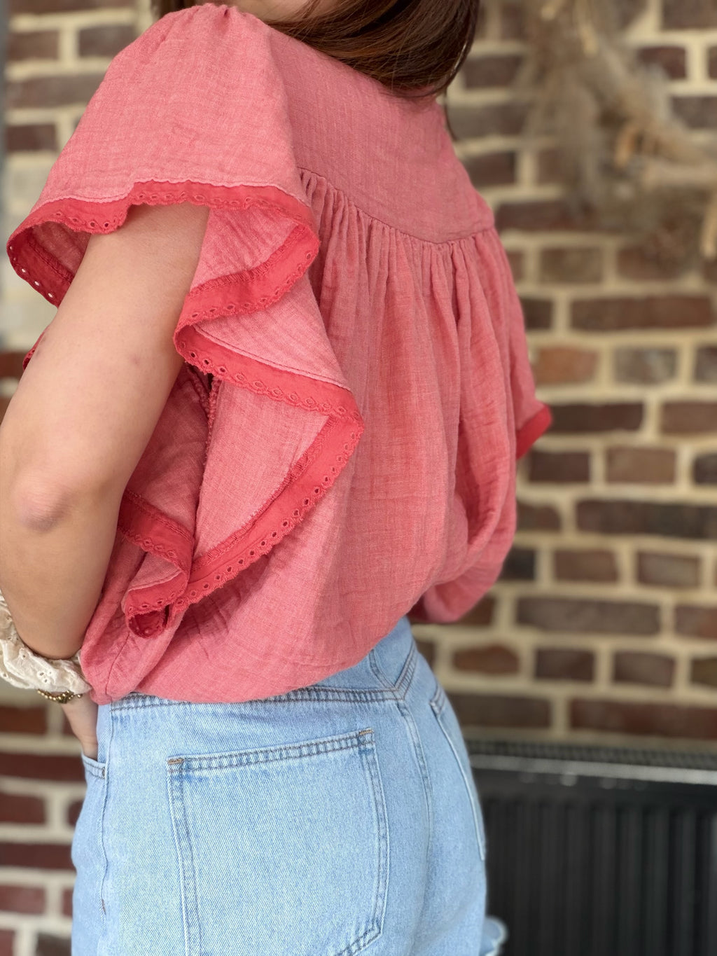 Blouse corail