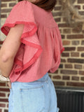 Blouse corail