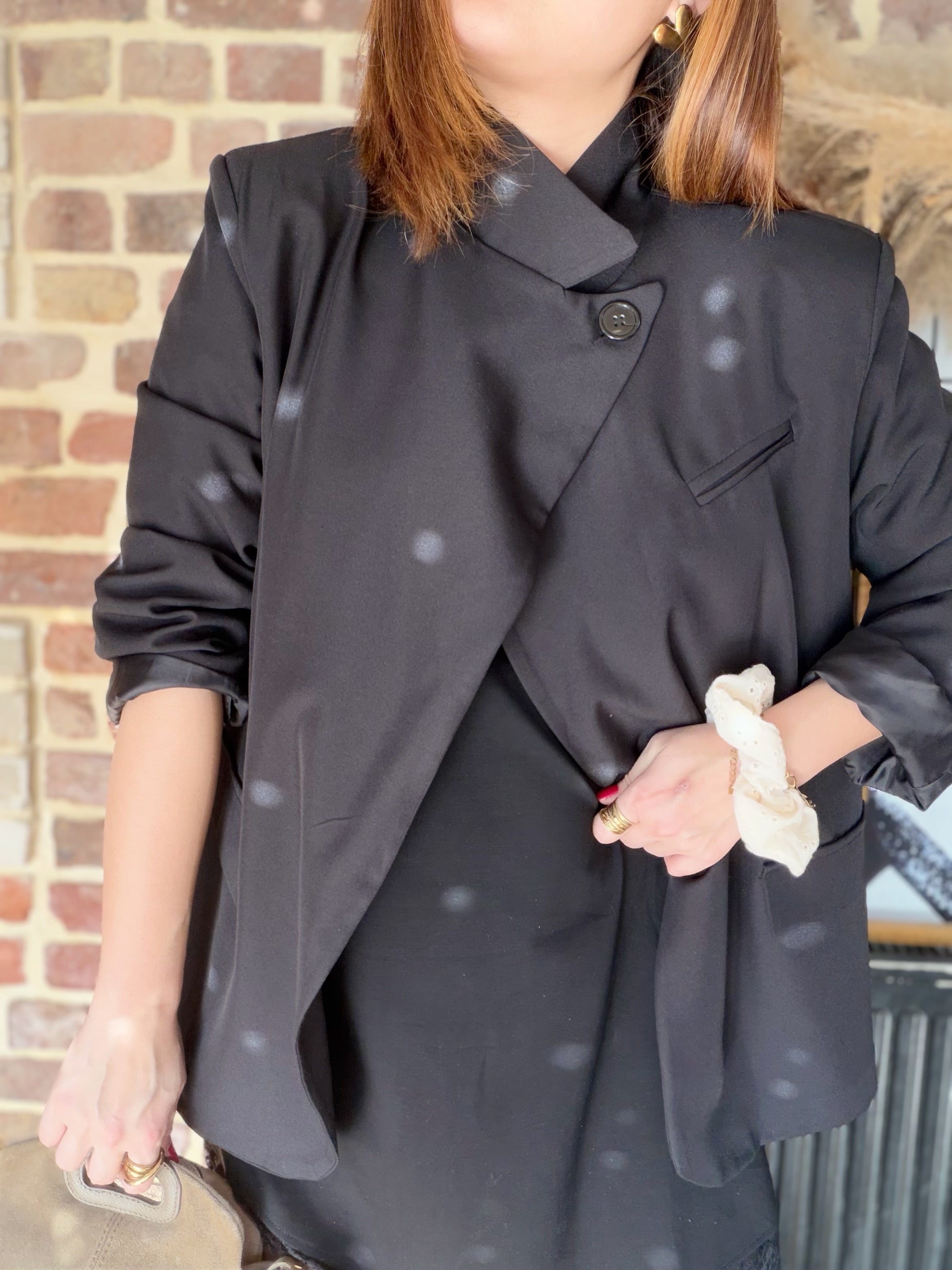 Blazer croisé noir