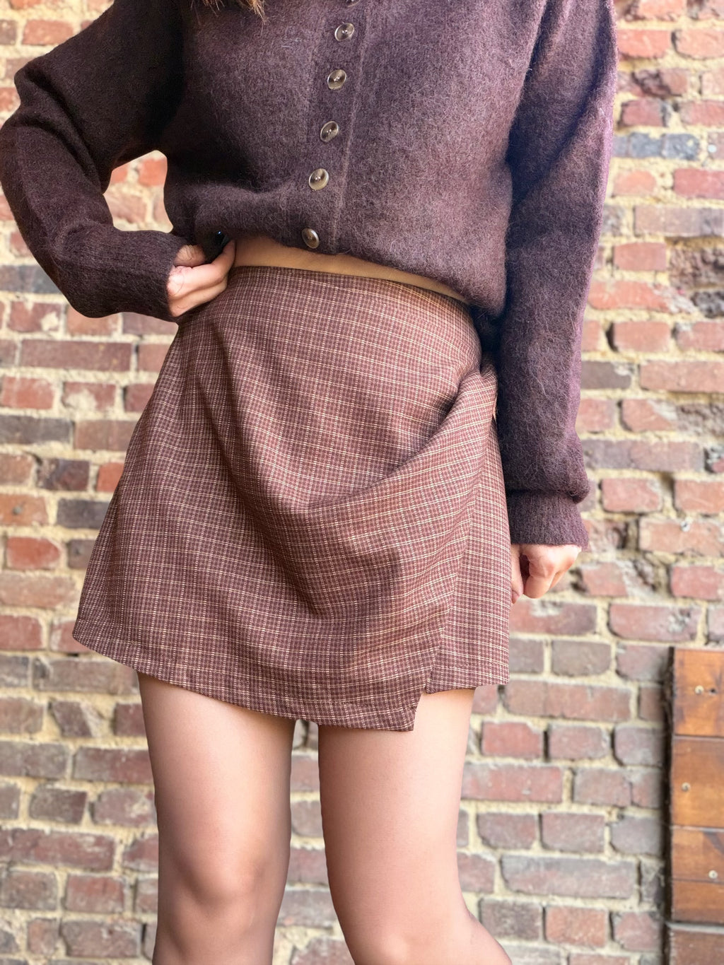 Jupe short carreaux
