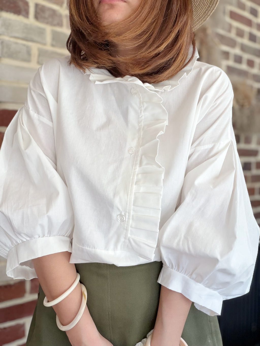 Chemise blanche manches courtes