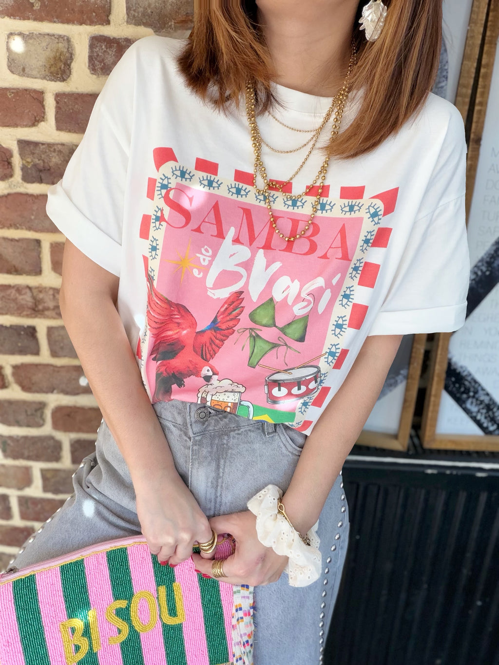 Pochette bisou rose