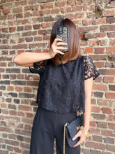 Charger l&#39;image dans la galerie, Combinaison noire en dentelle
