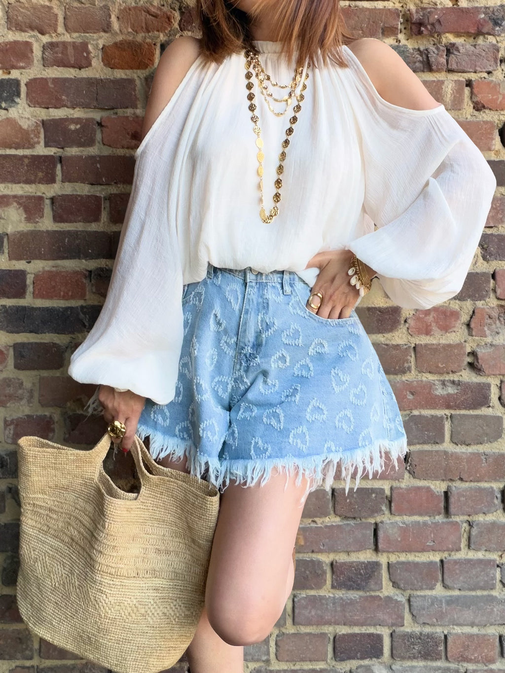 Blouse épaules nues