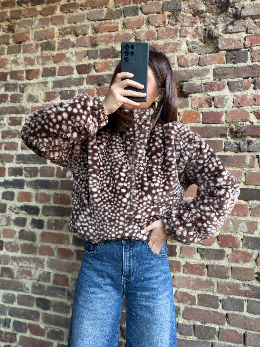 Veste fausse fourrure Bambi
