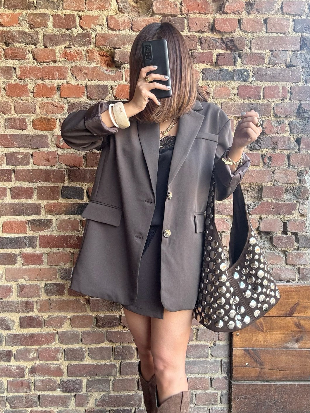 Blazer choco oversize