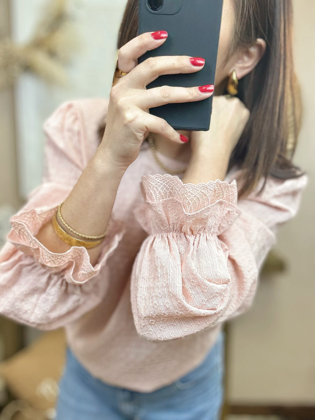 Blouse rose