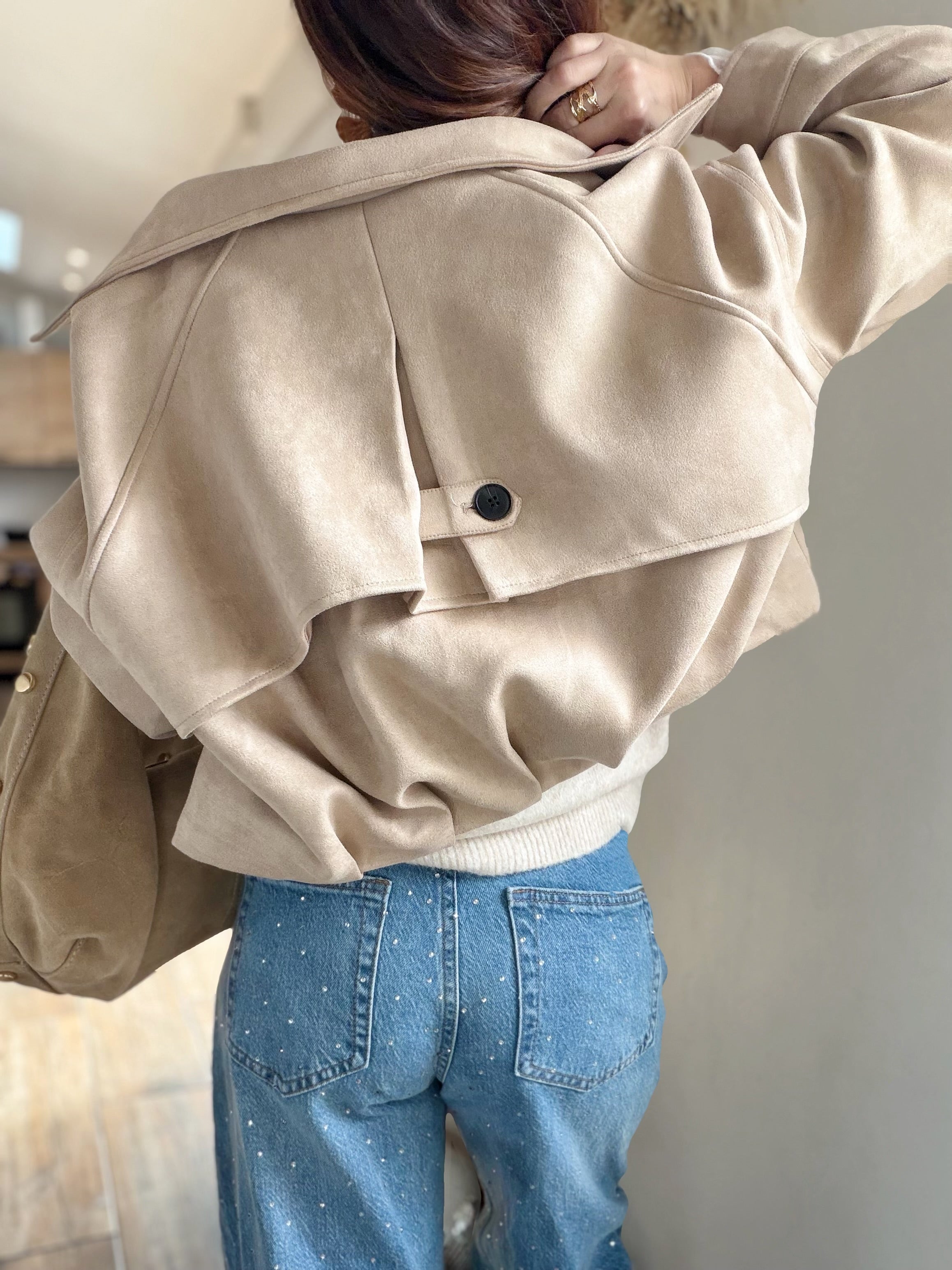 Trench court beige