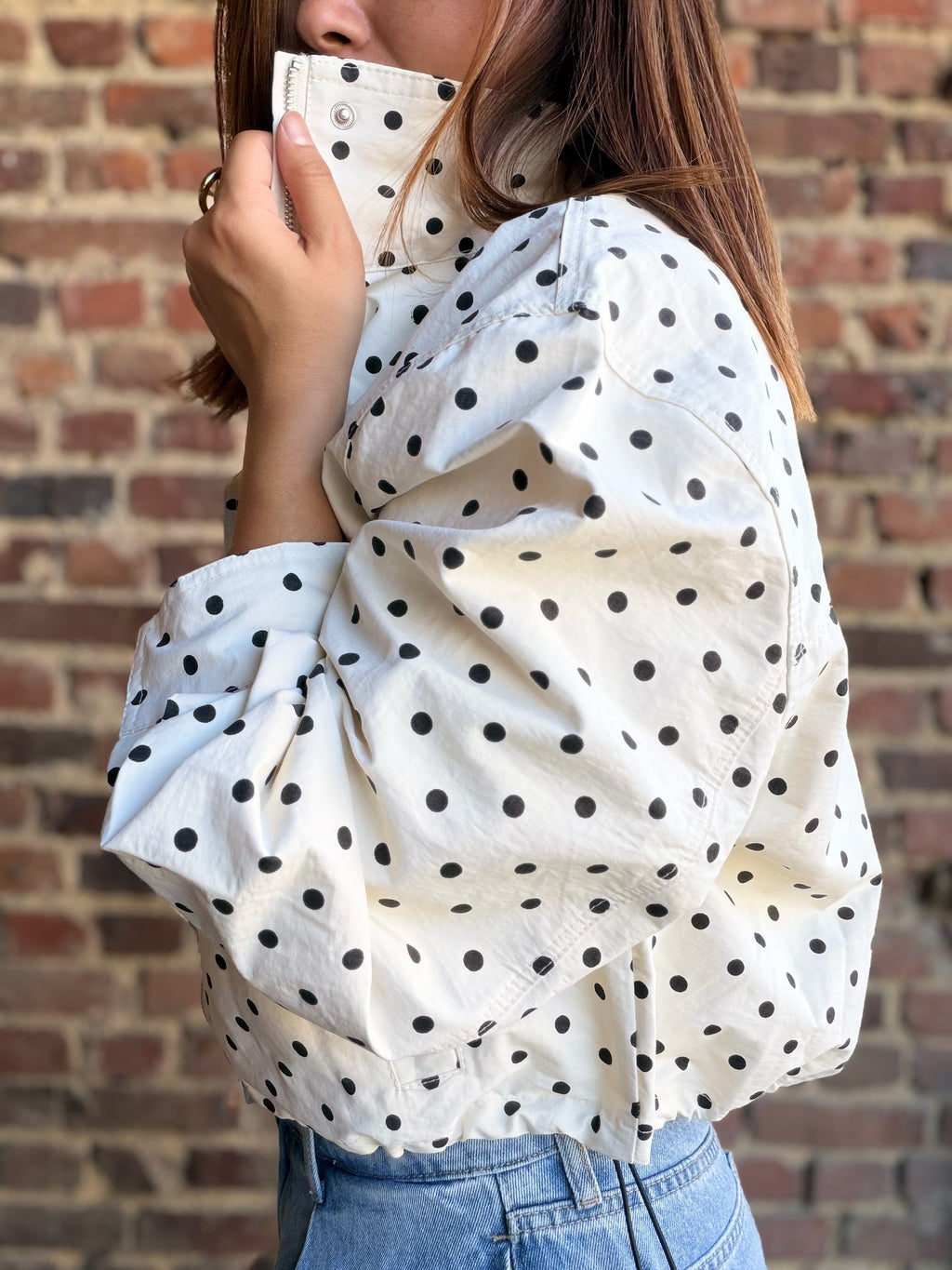 Veste à pois