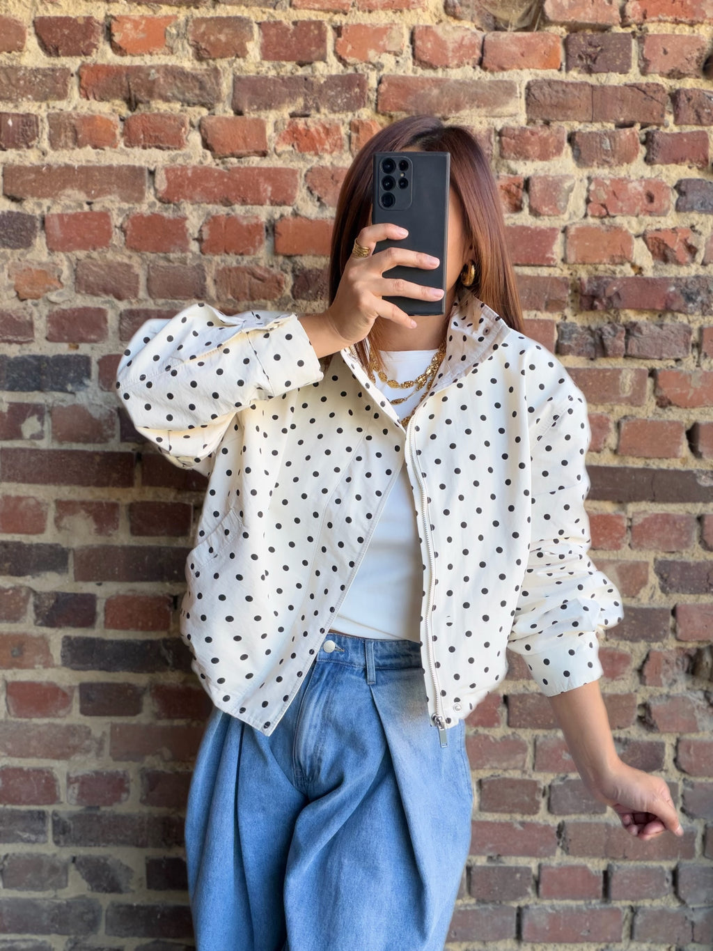 Veste à pois