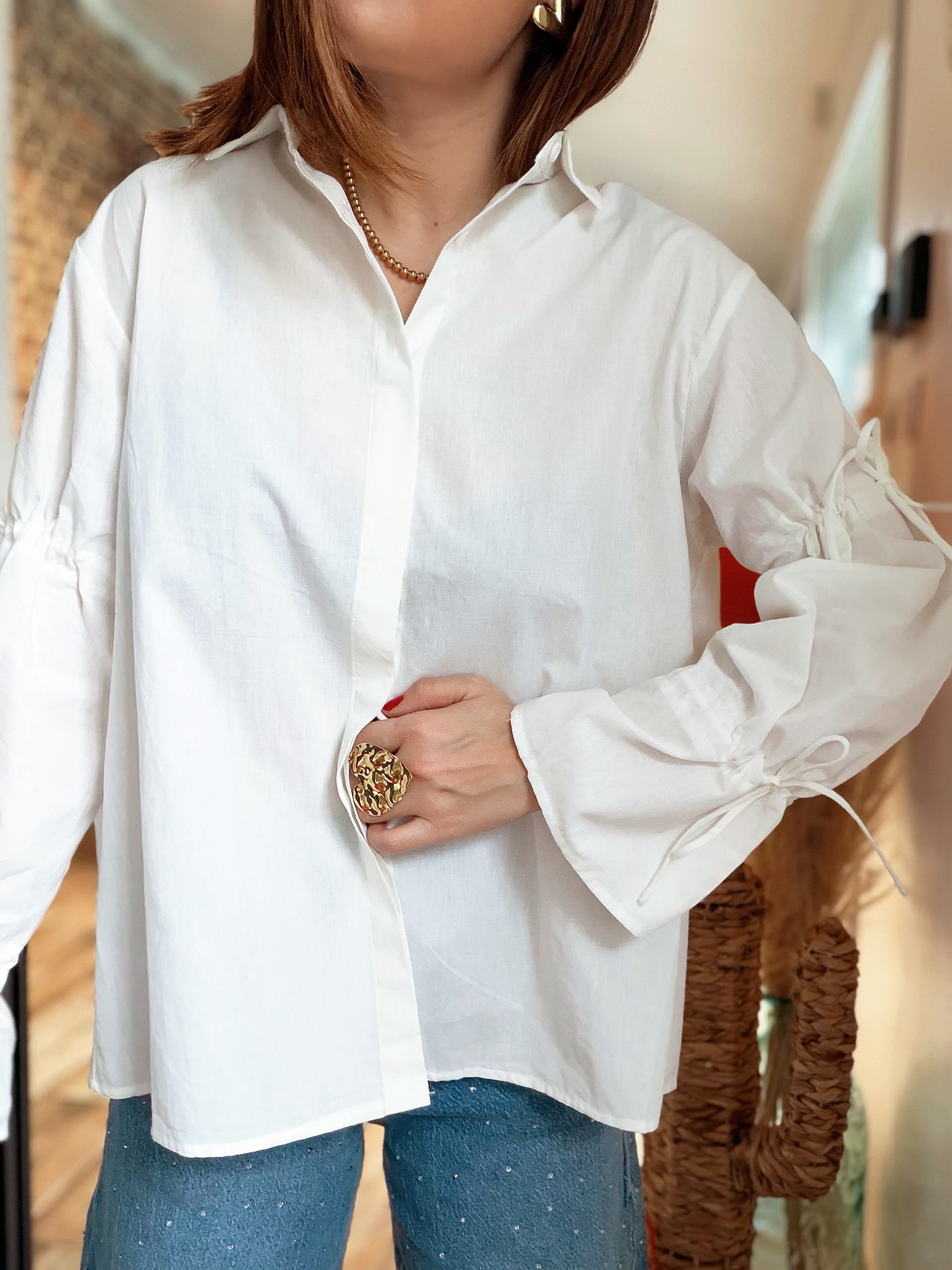 Chemisier blanc summer of love