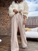 Charger l&#39;image dans la galerie, Pantalon rayures Choco
