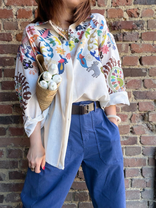 Chemise à imprimés animaux