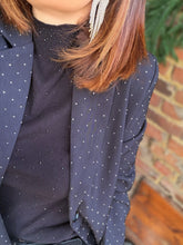 Charger l&#39;image dans la galerie, Blazer à strass argenté oversize
